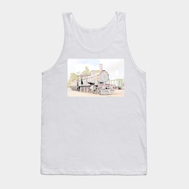 Rusting Steam Train 2 Tank Top by jwwallace